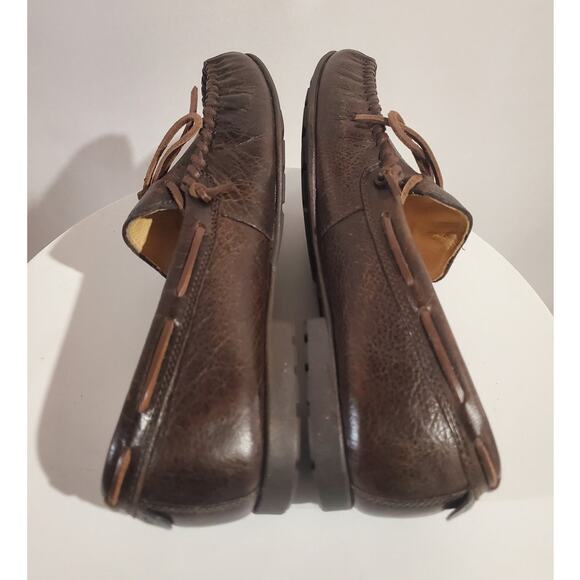 UGG Hendricks Grizzly Driving Moccasin Loafers Mens Sz 10.5 Shoes Brown Leather - Picture 6 of 8